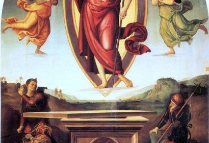 Perugino, Auferstehung und Himmelfahrt Christi (©wikipedia.org, puplic domain licence)