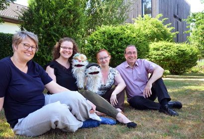 Das Team des Familienzentrums Emma & Paul (von links): Pastorin Sabine Behrens, Diakonin Annika Kruse, Koordinatorin Pauline Stasch und Pastor Frank Foerster. Foto: Andrea Hesse