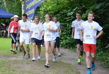 Mit Freude dabei: die Evangelische Jugend in St. Petri beim Stiftungslauf 2014. Foto: Andrea Hesse