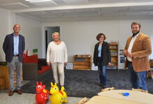 Holger Grünjes (von links), Caren Holstein-Lemke, Susanne Bischof und Helge Zychlinski sind froh über die gemeinsam realisierte Lösung. Foto: Andrea Hesse