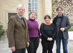 Der neue Kirchenkreistagsvorstand mit (von links) Friedrich Engeling, Debora Knoblauch, Susann Lichterfeld und Robert Kurz. Foto: A. Hesse