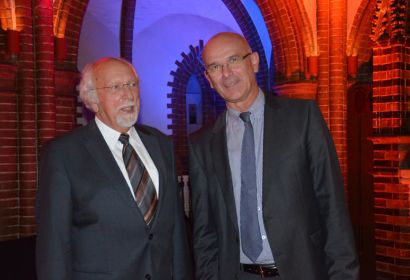 Bekenntnis zur politischen Dimension kirchlichen Handelns: Wolfgang Puschmann (links) und Holger Grünjes. Foto: Andrea Hesse