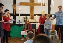 Einen Tag lang wurde intensiv für die Aufführung im Gottesdienst geprobt. Foto: Matthias Bode