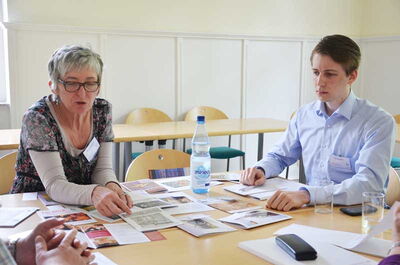 Konzentriertes Arbeiten in einem der angebotenen Workshops. ©Hesse