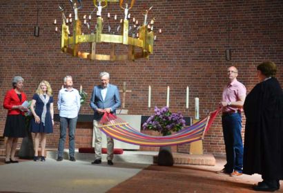 Herzenswunsch: eine Hängematte für Pastorin Marieta Blumenau. Foto: Andrea Hesse