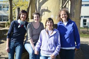 Für die Förderung der Sprachkompetenz der Jüngsten in ihrer Einrichtung engagieren sich (von links) Kita-Leiterin Karin Cordes, Jasmin Briem, Ramona Kirchner und Doris Pröve. Foto: A. Hesse