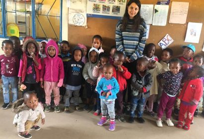Birte Kiesé erinnert sich gerne an ihr Praktikum in einem Kindergarten im südafrikanischen Odi.