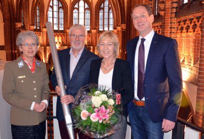 Große Unterstützung für Flüchtlingshilfe und Kirchenmusik (von links): Elke Zach, Peter Kretschmer, Beate Pinkernell und Arne Hallmann. Foto: Andrea Hesse