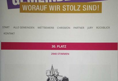 Der Chrismon-Wettbewerb ist beendet – Engelbostel steht auf dem 30. Platz und ist damit für einen der Jurypreise nominiert.