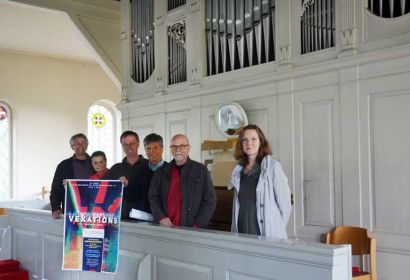 Der Vorstand des Orgelbauvereins freut sich auf ein ungewöhnliches Konzerterlebnis (von links): Claus Mencke, Jutta Schräpel, Harald Platte, Wolf-Rüdiger Maurer, Hans-Jürgen Weiß und Bärbel Kleinau-Michaelis. Foto: Andrea Hesse