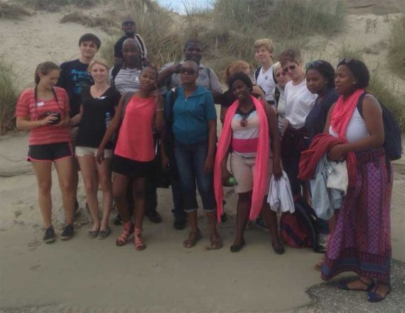 Die Gäste aus dem Partnerkirchenkreis Odi auf der Insel Norderney.