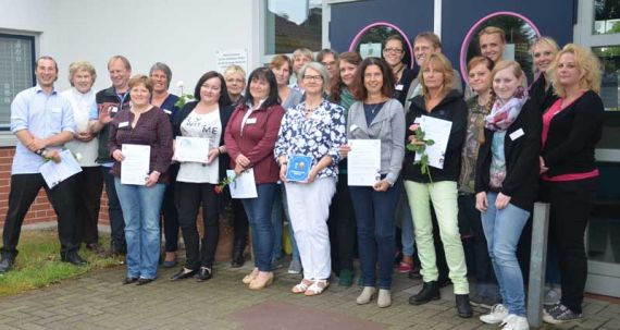 Kompetenz in der Sprachförderung: das Team der evangelischen Kindertagesstätte in Resse. Foto: Andrea Hesse