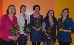 Einstimmig wurden sie in ihre Ämter gewählt (von links): Michaela Tadje, Rebecca v. Wick, Janina Brüggemann, Marina Steinmetz und Hanna Georgi. Foto: A. Hesse