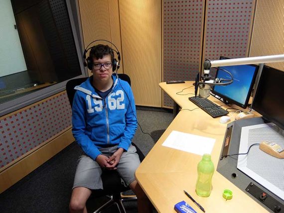 Till Bittner aus Schulenburg war im Landesfunkhaus mit dabei.