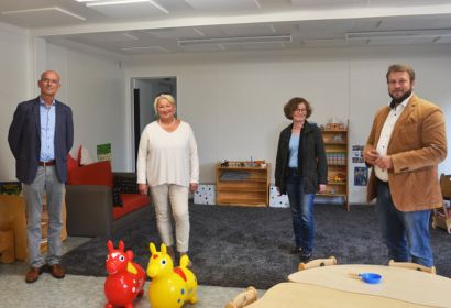 Holger Grünjes (von links), Caren Holstein-Lemke, Susanne Bischof und Helge Zychlinski sind froh über die gemeinsam realisierte Lösung. Foto: Andrea Hesse