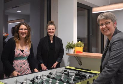 Nina Landers (von links), Annika Kruse und Sabine Behrens wollen ein tragfähiges Finanzierungskonzept für „Emma und Paul“ erarbeiten – und hoffen auf Unterstützung. Foto: Andrea Hesse