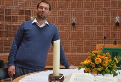 Pastor Marc Gommlich in der Elia-Kirche. Foto: Andrea Hesse