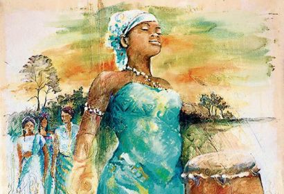 Sri Irodikromo, Künstlerin aus Surinam, hat das Motiv zum Weltgebetstag 2018 geschaffen. © Weltgebetstag der Frauen, Deutsches Komitee e.V.