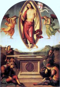 Perugino, Auferstehung und Himmelfahrt Christi (©wikipedia.org, puplic domain licence)