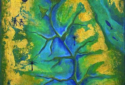 Das Titelbild zum Weltgebetstag 2014 zum Thema „Wasserströme in der Wüste“ wurde von Souad Abdelrasoul aus Ägypten gestaltet.