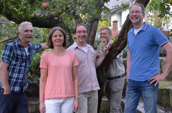 An einer ersten Ideensammlung zum Projekt „Luther 2017“ beteiligten sich Rainer Henne (von links), Susanne Fiedler, Dr. Frank Foerster, Dieter Rudolph-Rodekohr und Arne Hallmann. Foto: Andrea Hesse