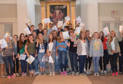 Die Gruppe der JuLeiCa-Absolventen in der Brelinger Kirche. © A. Hesse