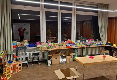 Bei einem ersten Annahmetermin wurde bereits viel gebrauchts Spielzeug gespendet.