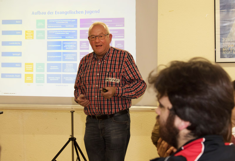 Werner Bürgel, hier während der Gründung des Kirchenkreisjugendkonvents im Oktober 2015 … Foto: Tim Kleinwächter