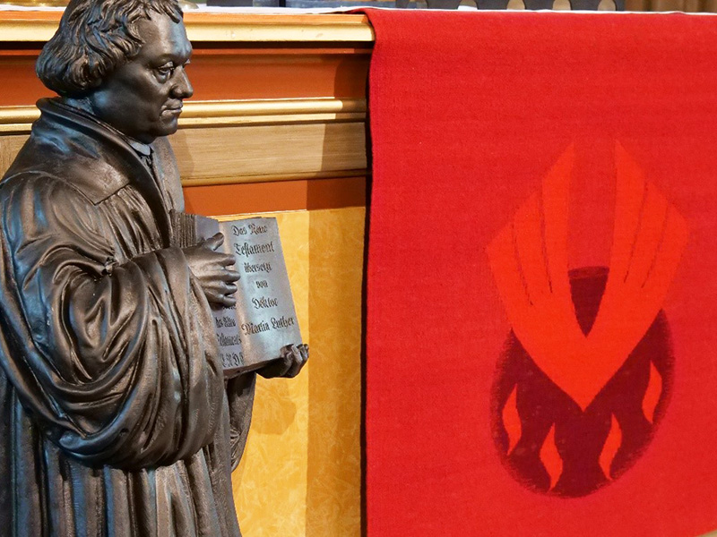 In der Martinskirche wird der Reformationstag mit Gottesdienst und gemeinsamem Essen gefeiert. Foto: Christian Frehrking